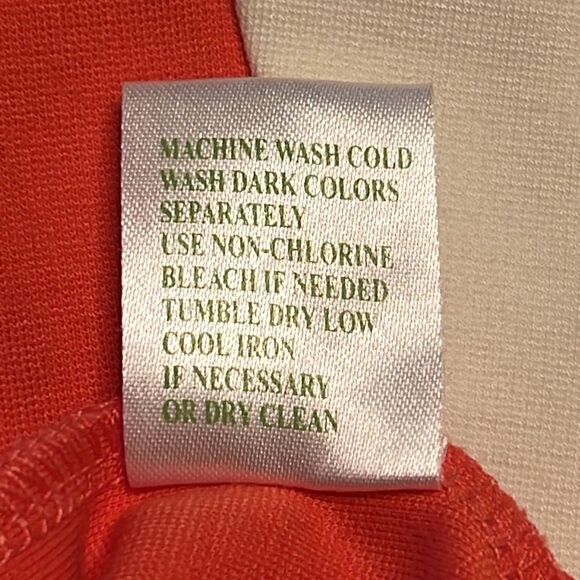 Lilly Pulitzer Coral Shift Dress with White Trim and Front Pockets - Size 2 - Picture 11 of 12